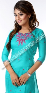 Linen Short Kameez 