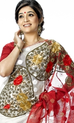 Red & White Jamdani  Jamdani , Jamdani Saree,  Jamdani Bangladesh, Dhaka Jamdani Saree,